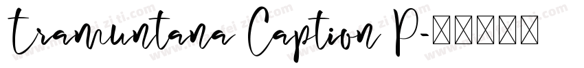 Tramuntana Caption P字体转换